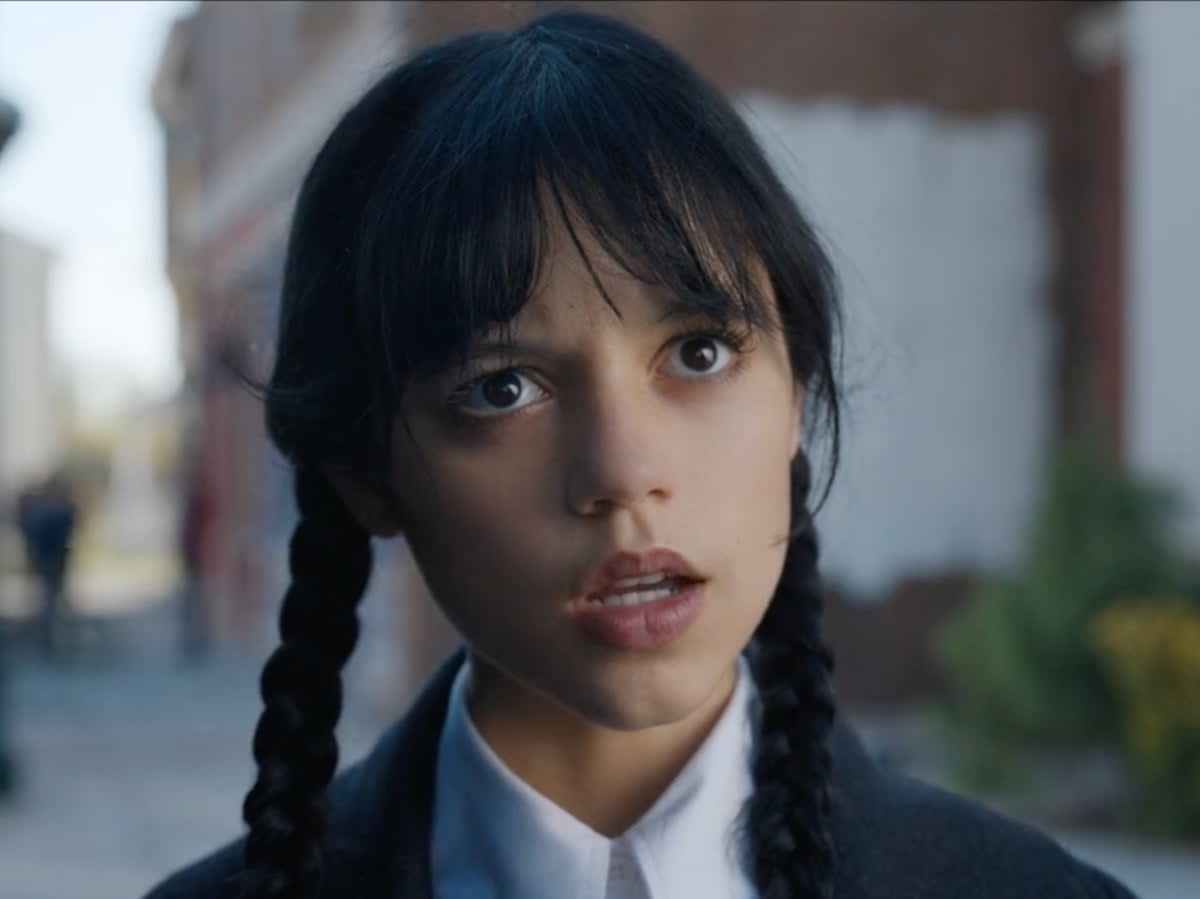 Jenna Ortega said her extensive edits to the script of ‘Wednesday’ were ‘almost unprofessional’ (Netflix)