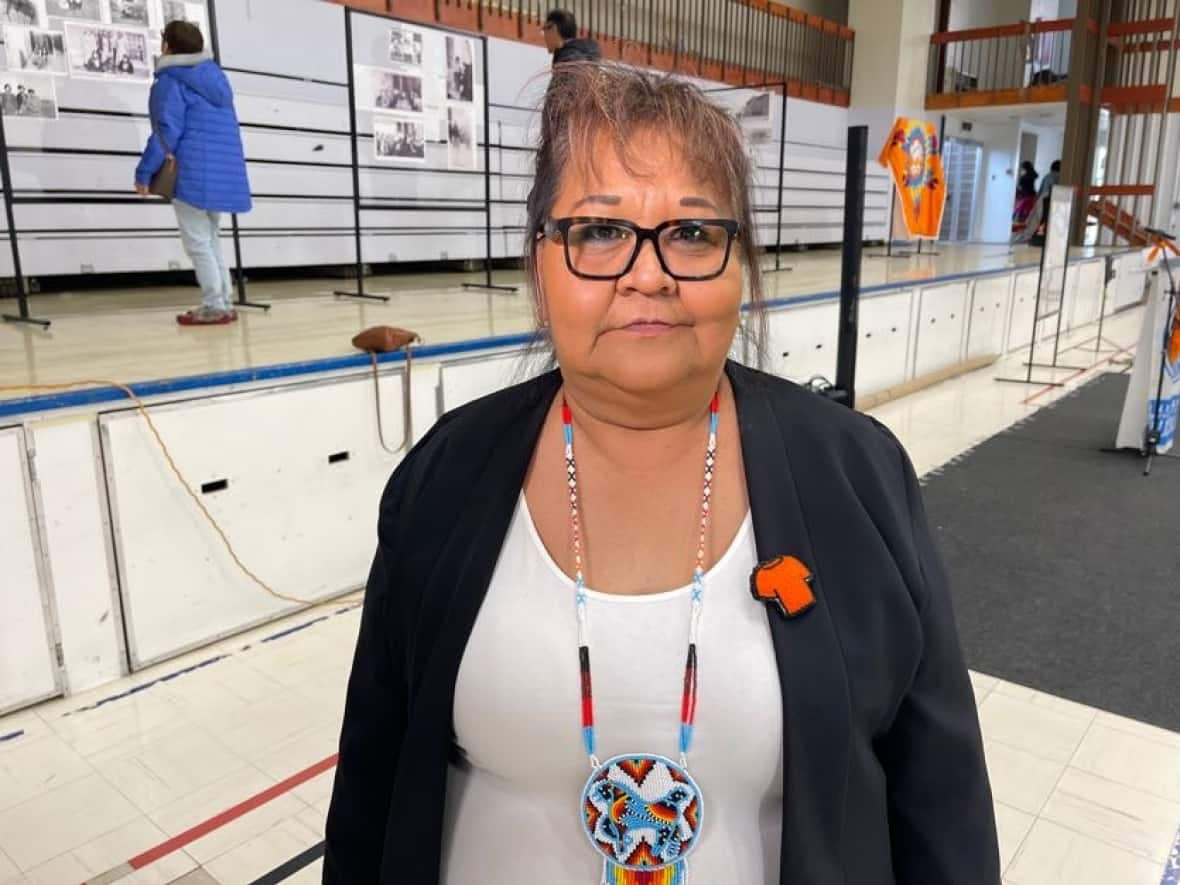 Bertha Janvier Moir, who attended Blue Quills, says the search for graves at the residential school should continue.  (Travis McEwan/CBC - image credit)