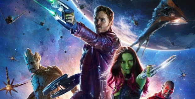 <p>Marvel</p><p>When <em>Guardians of the Galaxy</em> first debuted in the Marvel Cinematic Universe, they weren’t considered a top-tier team in the comic book world. Now fans can’t imagine the MCU without them. Led by Star-Lord (Chris Pratt) and comprised of original members Drax (Dave Bautista), Gamora (Zoe Saldaña), Rocket Racoon (Bradley Cooper), and Groot (Vin Diesel), the team finds themselves in battle with Kree alien warrior Ronan the Accuser (Lee Pace), who is fighting on behalf of Thanos (Josh Brolin). Over the course of three movies, the team hops planets, fights and befriends aliens of all kinds, and adds a few new members, including Nebula (Karen Gillan) and Mantis (Pom Klementieff).</p>