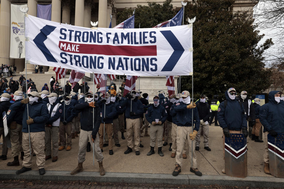 Image: Patriot Front in Washington (Anna Moneymaker / Getty Images file)