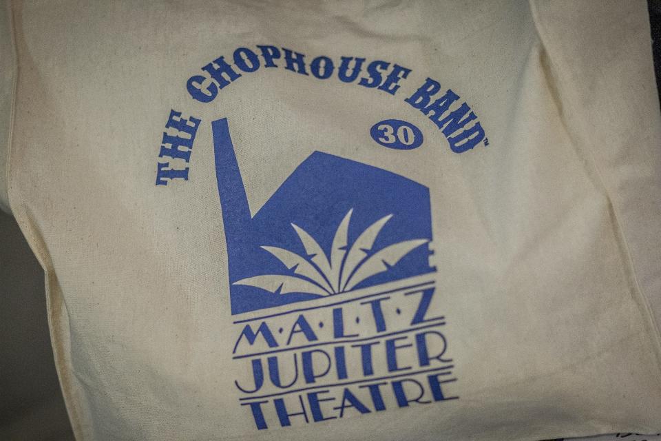 Merchandise bag for the April 23 performance by Jason Newsted and The Chophouse Band at the Maltz Jupiter Theatre.