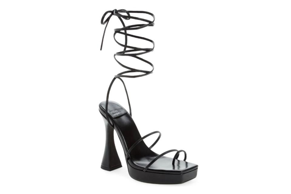 Jeffrey campbell, prima dona sandal, black strappy heels