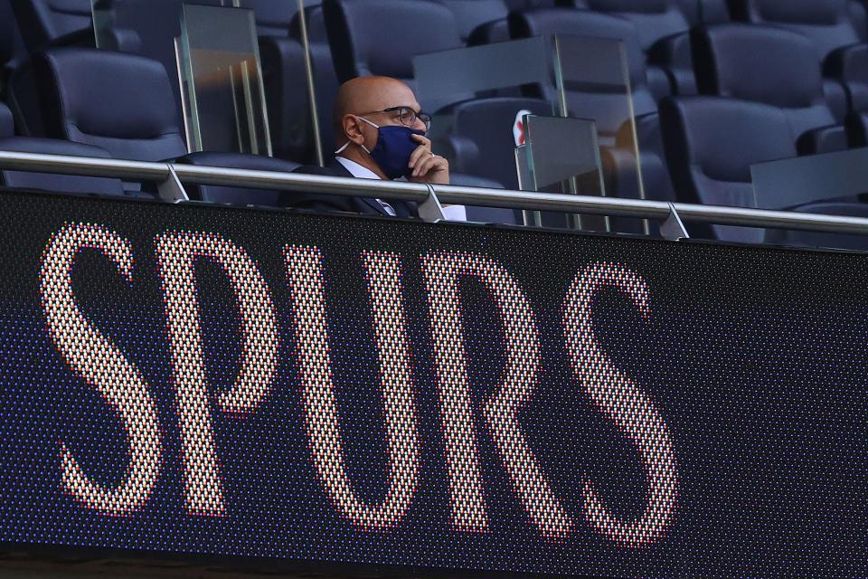 Daniel Levy believes Spurs will post a loss of £150m next year unless fans return to matches (AFP via Getty)