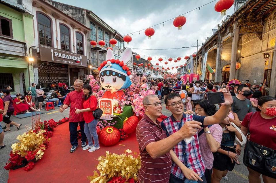 春節時的喬治市（Photo by Chong Voon Chung/Xinhua, Image Source : Getty Editorial）