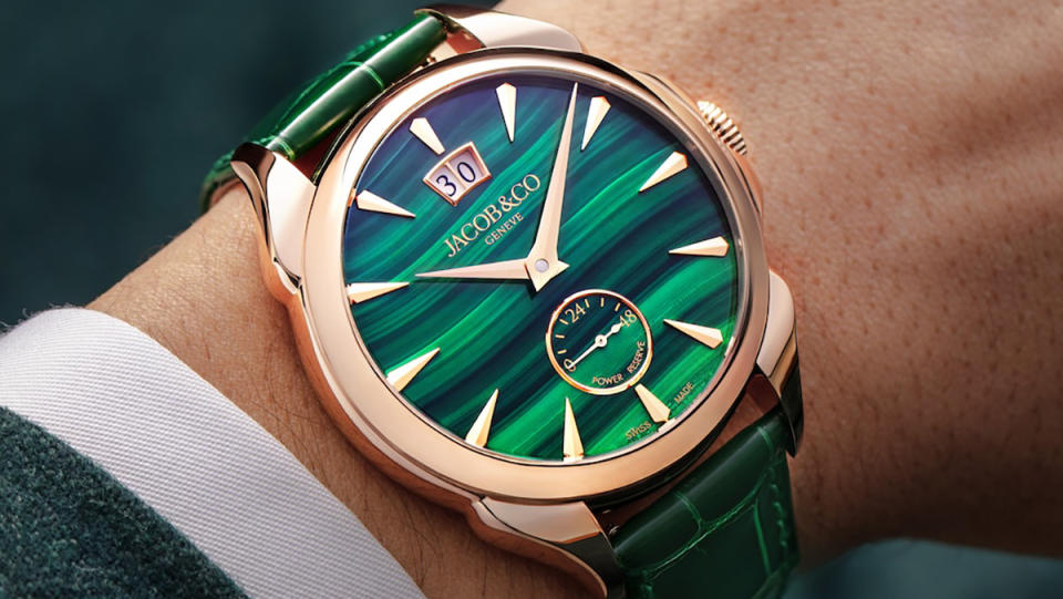 Jacob & Co. Palatial Big Date with Malachite dial