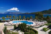 <p><a href="https://www.booking.com/hotel/gr/ionian-emerald-resort.en-gb.html?aid=2070929&label=best-hotels-kefalonia" rel="nofollow noopener" target="_blank" data-ylk="slk:Ionian Emerald Resort;elm:context_link;itc:0" class="link ">Ionian Emerald Resort</a> overlooks the port of Sami in the east of the island. It’s close to the village of Karavomilos and a short drive from Agia Efthimia, as well as two caves: Drogkarati and Melissani, not to mention several beautiful beaches, including the shingle one it has direct access to. The centre of Sami is 20 minutes away on foot, perfect for an evening stroll down to a waterfront restaurant.<br><br>The hotel has a spa with a hair salon, in case your beach hair needs rescuing, plus treatments by hero Greek brand Apivita.</p><p><a class="link " href="https://www.booking.com/hotel/gr/ionian-emerald-resort.en-gb.html?aid=2070929&label=best-hotels-kefalonia" rel="nofollow noopener" target="_blank" data-ylk="slk:BOOK A STAY;elm:context_link;itc:0">BOOK A STAY</a></p>