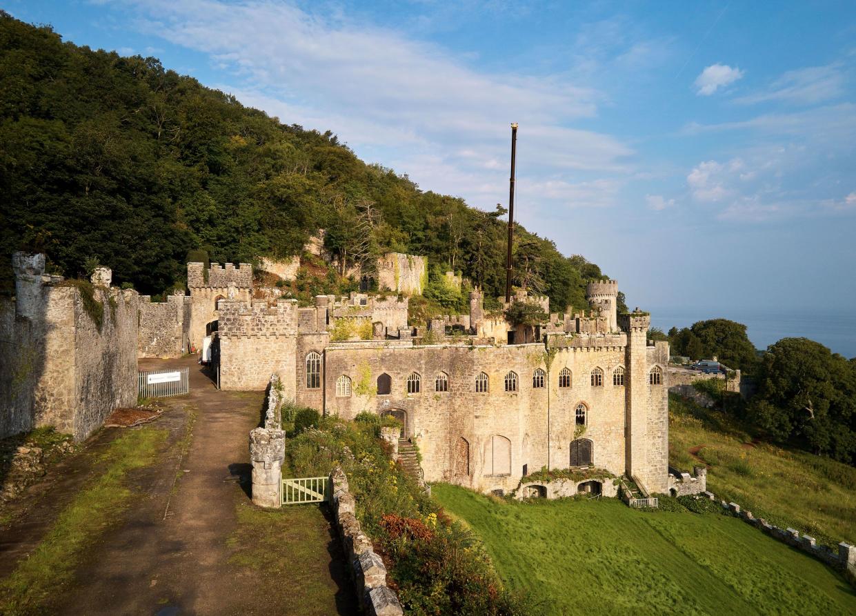 The castle has views that look out over the Irish Sea (Rex Features)