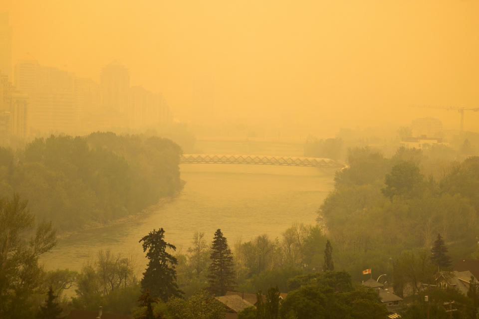 Wildfire smoke blankets Calgary