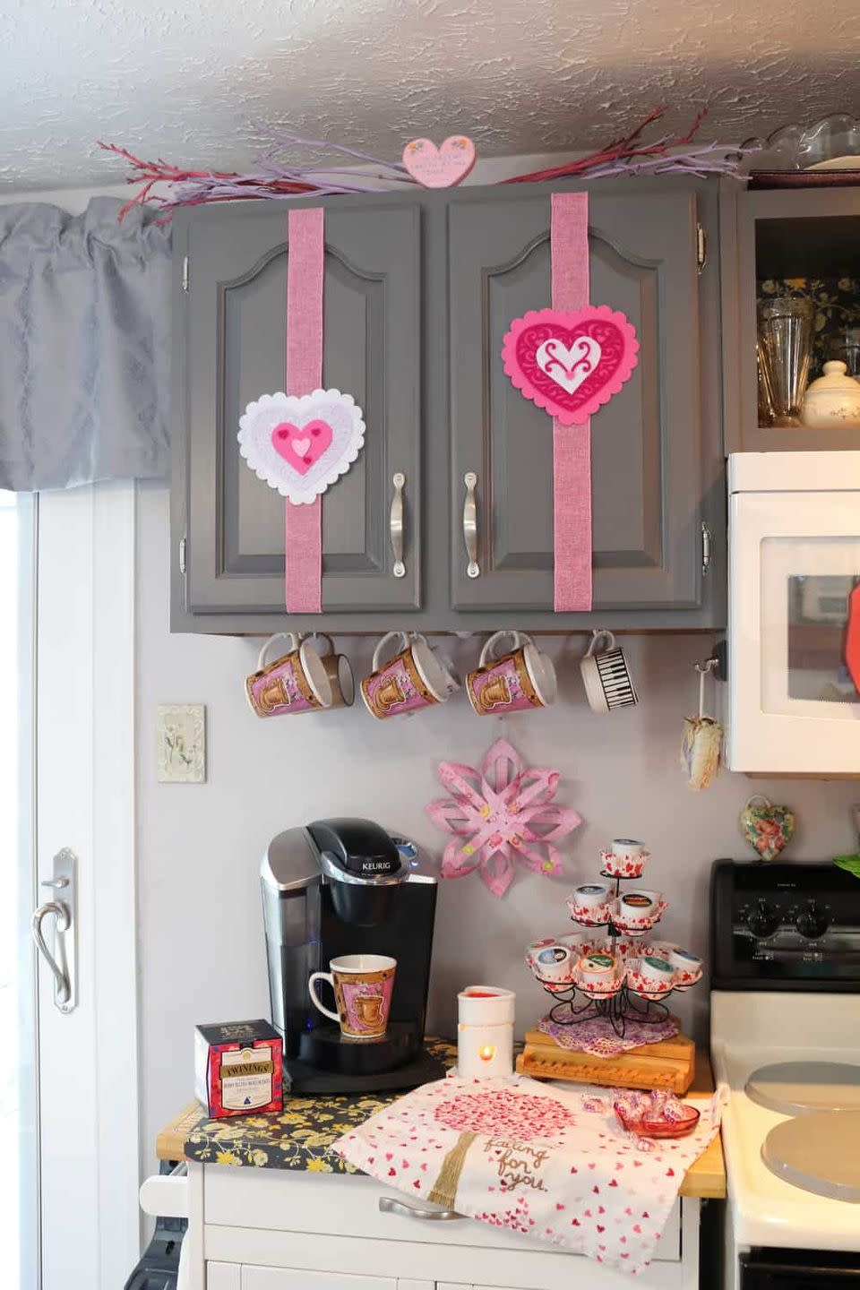 diy valentines day decorations kitchen cupboards