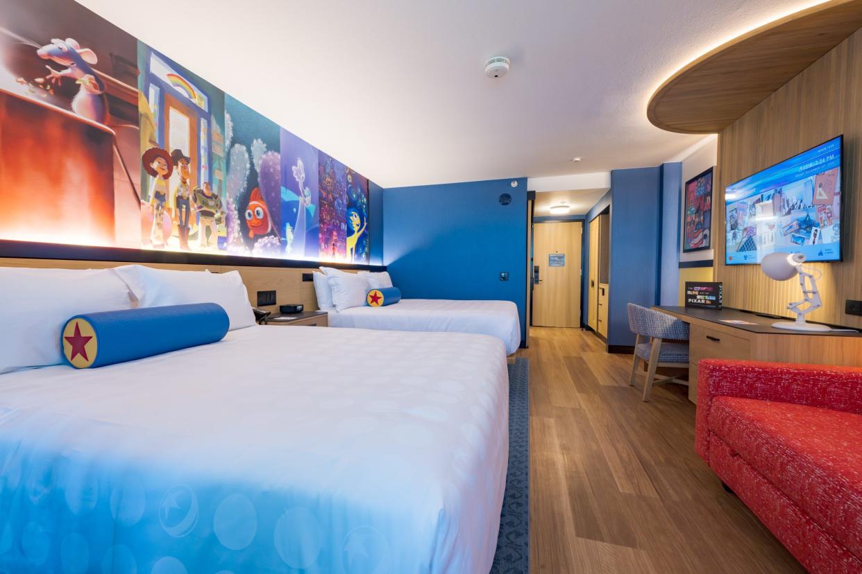 Pixar Place Hotel will feature reimagined guest rooms and Pixar touches throughout the resort.