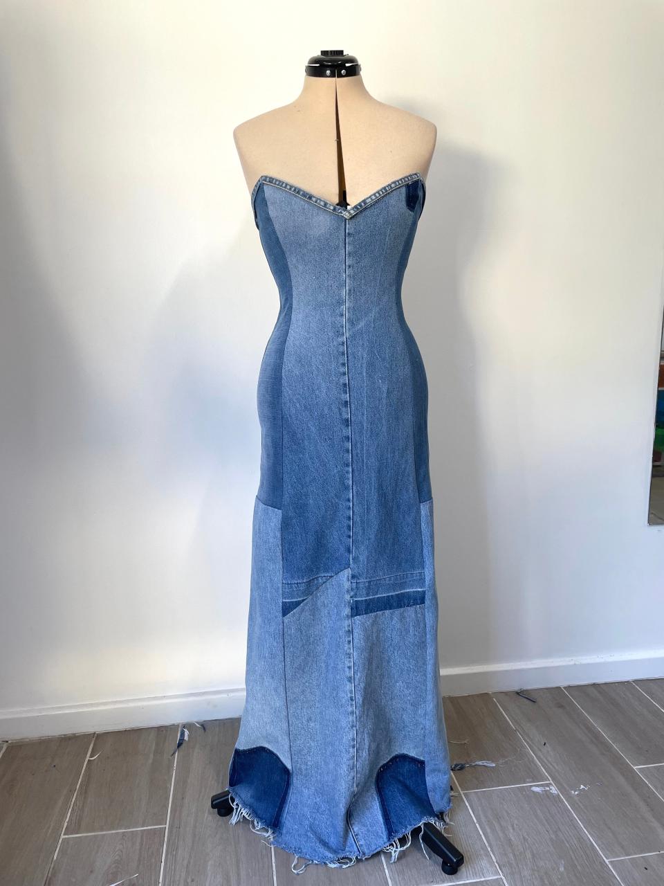 Britney Spears denim dress re-creation