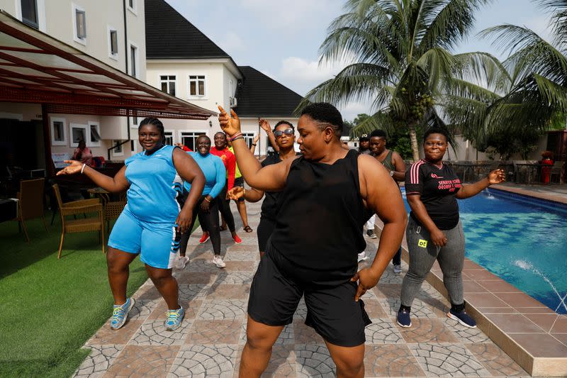 The Wider Image: Nigeria's female bouncers show their strength fighting stereotypes