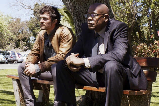 Im Thriller „Zulu” sind Forest Whitaker (r.) und Orlando Bloom Verbrechern auf der Spur (Bild: ddp images)