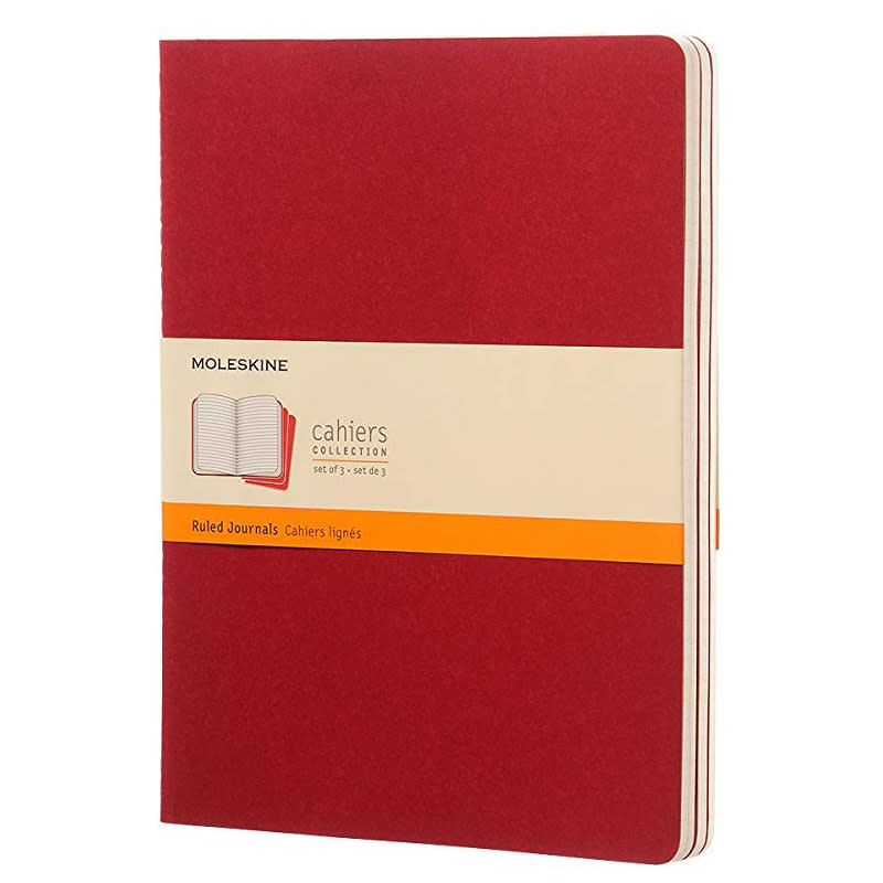 Moleskine Soft Cover Cranberry Red Journal Set