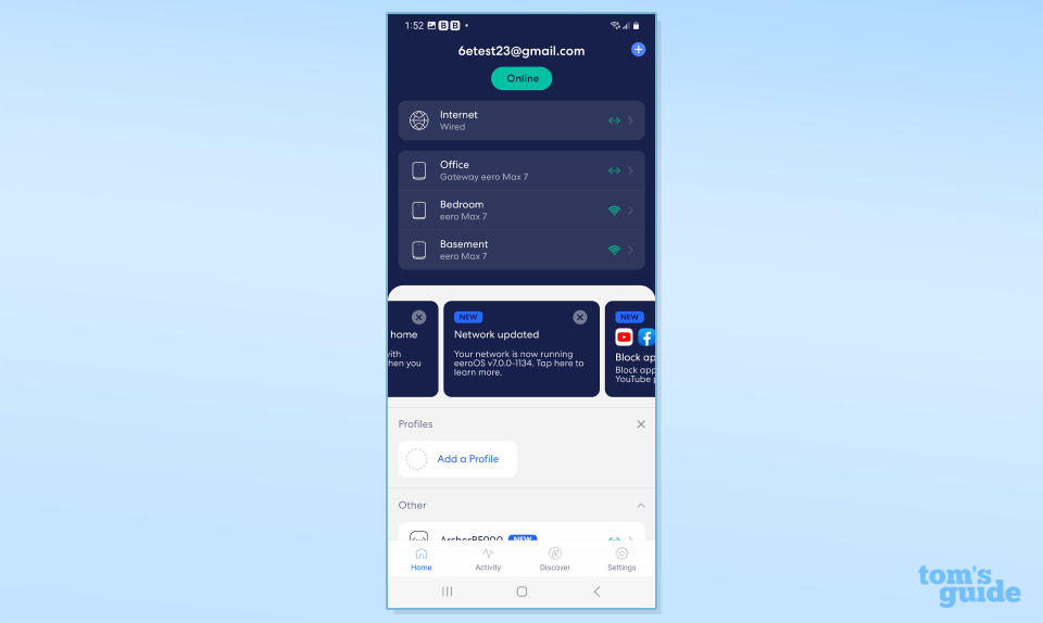 Eero Max 7 app screenshot