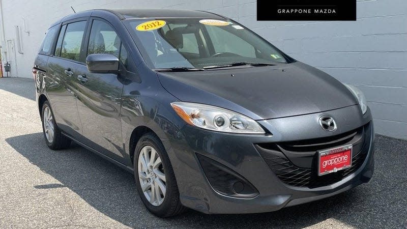 Grey Mazda5 van