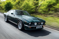 <p>Aston Martin’s 5.3-litre V8 engine started life in the <strong>DBS</strong> in 1968, linking this new V8 era with the previous models that used a straight-six engine. It started life with 315bhp, enough to see the DBS from 0-60mph in 6.0 seconds, but it soon grew to <strong>438bhp</strong> in the V8 Vantage that boasted a 170mph top speed. Unusually, the engine started life with fuel injection, but switched to carburetors in mid-1973.</p><p>The V8 also saw service in the wedge <strong>Lagonda</strong> and it was expanded to 6.3-litres in some Virage models. The final hurrah came in the Works-upgraded V600, which was a <strong>600bhp</strong>, 600lb ft supercharged version that had a claimed top speed of 200mph and 0-60mph in 4.5 seconds. Aston built around 4500 cars with this V8 engine, including the <strong>Bulldog</strong> concept hypercar with a mid-mounted V8.</p>