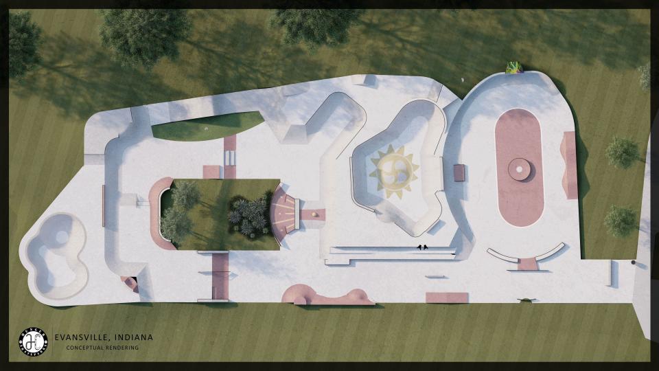 Rendering of Sunset Skatepark