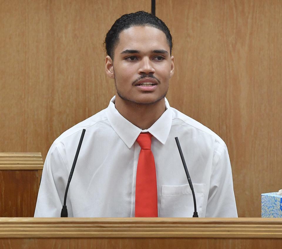 Defendant Martez Vrana took the witness stand Monday morning in the capital murder trial in 78th District Court. Vrana is accused in the death of Jason Baum.