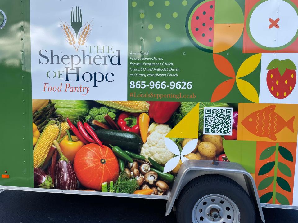 While the Shepherd of Hope Food Pantry is housed at Faith Lutheran Church, it is a collaborative effort of Faith Lutheran, Farragut Presbyterian Church, Concord United Methodist Church and Grassy Valley Baptist Church. Dec. 4, 2023.