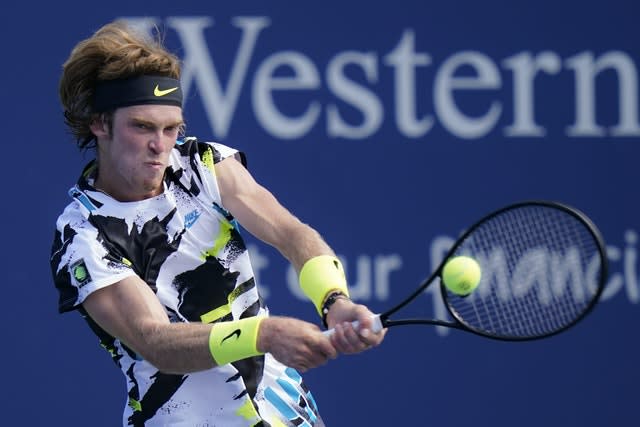 Andrey Rublev was edged out in a decider by Dan Evans 