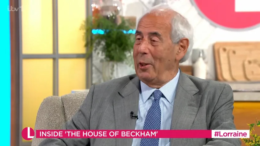 Tom Bower talked about the 'Beckham brand' during his appearance on Lorraine. (ITV screengrab)