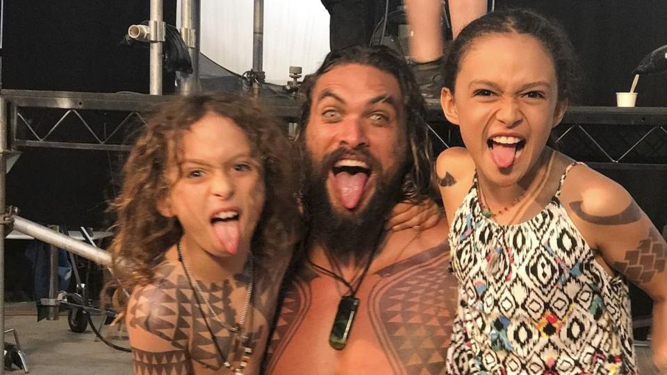 Jason Momoa and kids