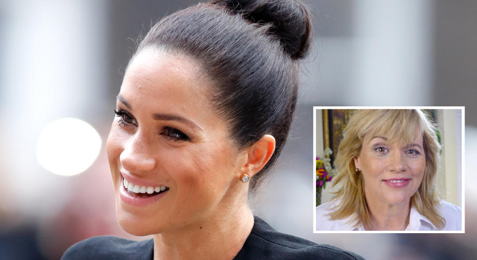 Meghan Markle’s half-sister Samantha (insert) has criticised an article claiming to interview the Duchess’ close friends [Photo: Getty]