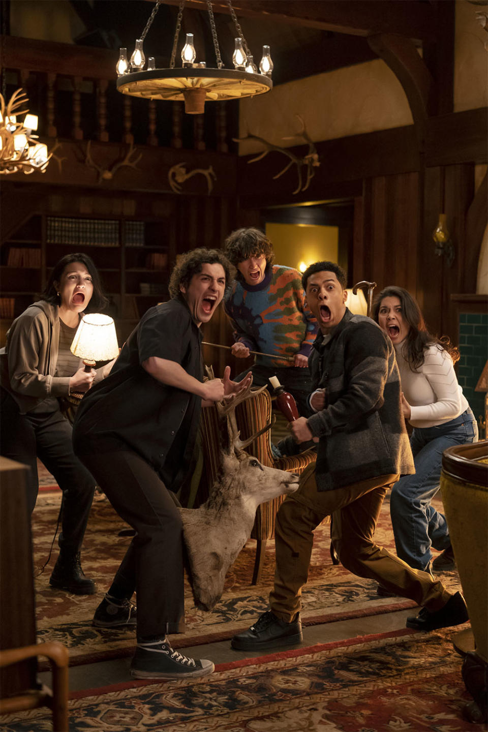 Isa Briones, Will Price, Miles McKenna, Zach Morris, and Ana Yi Puig in Goosebumps