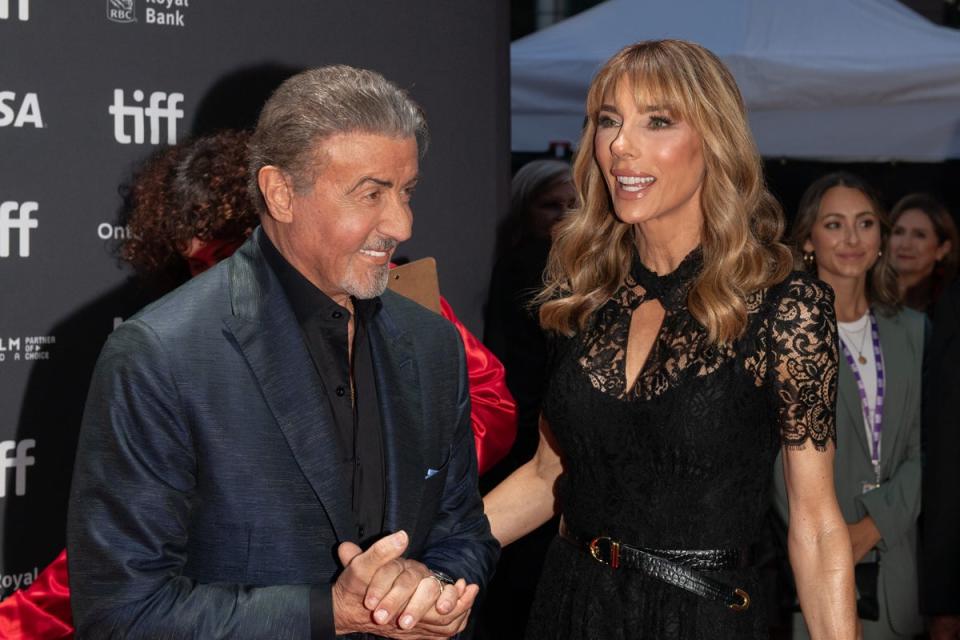 Sylvester Stallone and Jennifer Flavin (Getty Images for Netflix)