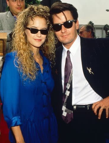 Frank Trapper/CORBIS/Getty Kelly Preston and Charlie Sheen