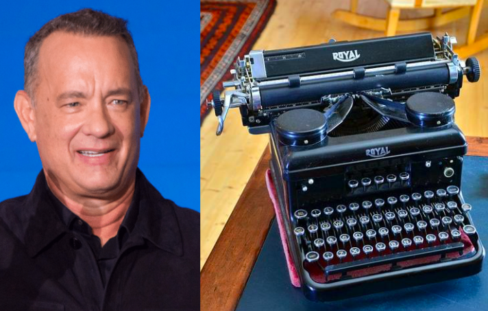 Tom Hanks & Typewriter