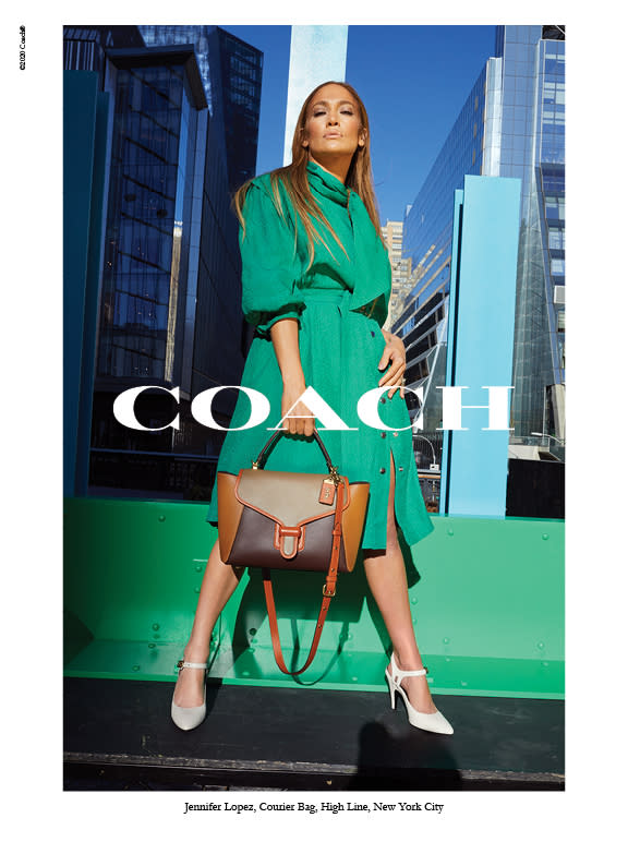 Jennifer Lopez remains a brand ambassador for the Coach brand.