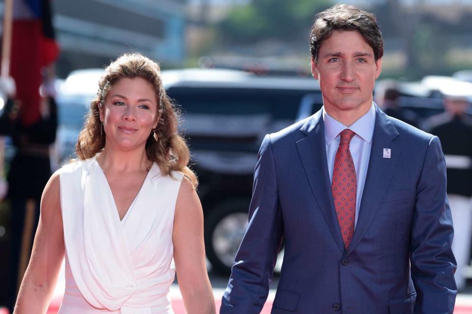 <p>Anna Moneymaker/Getty</p> Sophie Grégoire, Justin Trudeau.