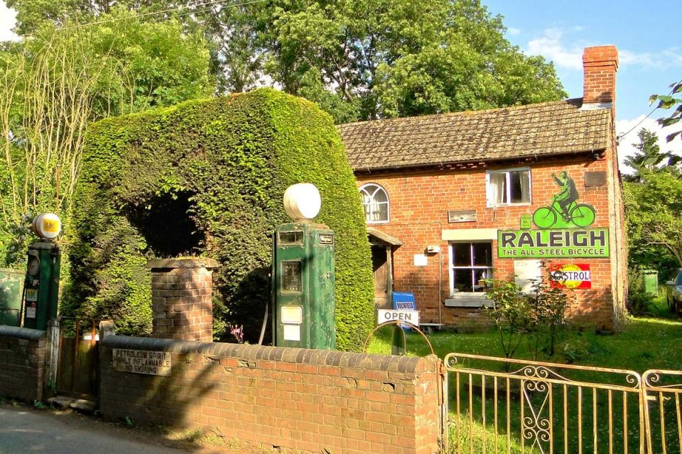 The former petrol station was bought in February 2023 as a place owner Mike Clark and his wife could retire to (Philip Pankhurst/Geograph)