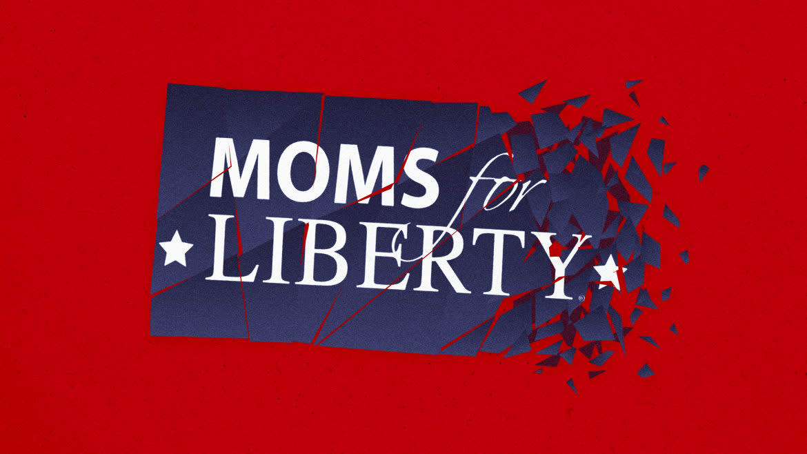 Photo Illustration by Thomas Levinson/The Daily Beast/Getty/Moms for Liberty