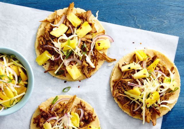 Pulled Pork Tacos with Pineapple Slaw - Taco Recipe