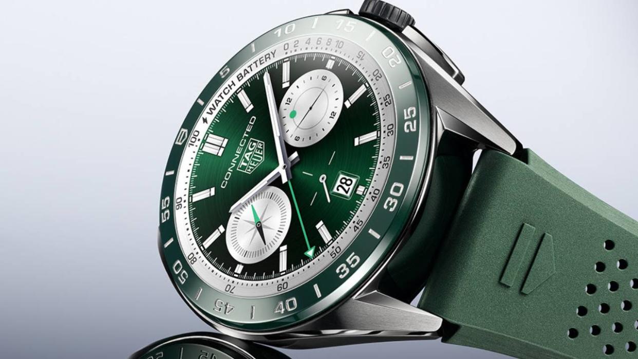  TAG Heuer Carrera Chronograph in green. 