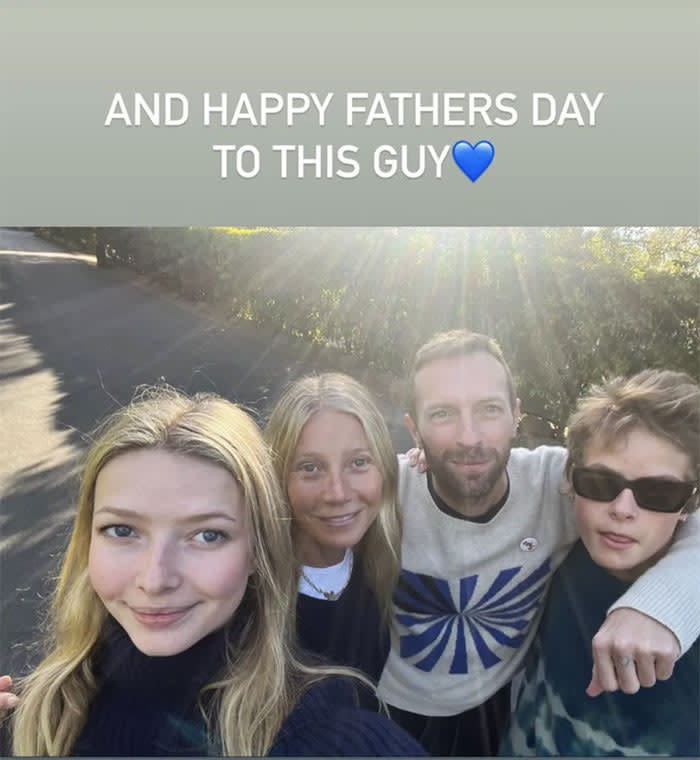 La foto familiar de Gwyneth Paltrow con su ex Chris Martin