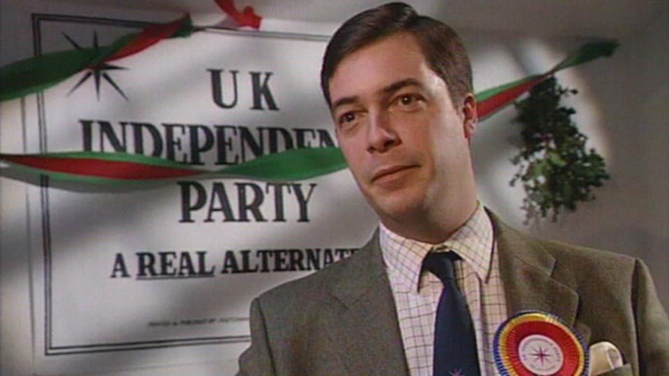 Nigel Farage was a founder UK Independence Party (Ukip) member in 1993 after years of being a prominent Eurosceptic (BBC Archives)