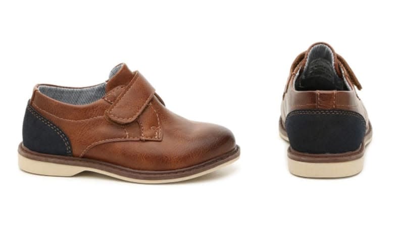 They're the perfect dress shoes for kids who can't tie laces yet.
