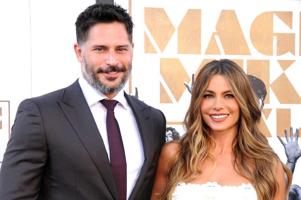 <p>Barry King/Getty</p> Joe Manganiello and Sofía Vergara at the 2015 premiere of 