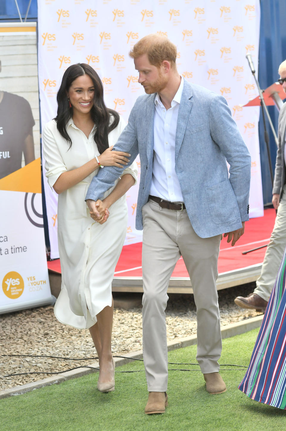 JOHANNESBURG, SOUTH AFRICA - OCTOBER 02: Prince Harry, Duke of Sussex and Meghan, Duchess of Sussex visit the township of Tembisa during their royal tour of South Africa on October 02, 2019 in Various Cities, South Africa. (Photo by Samir Hussein/WireImage)