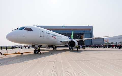 Comac's new C919 - Credit: GETTY