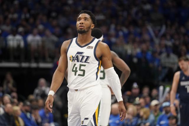 Utah Jazz Guard Donovan Mitchell Wrecks Rim With Huge Dunk Against