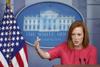 White House press secretary Jen Psaki speaks during the daily briefing at the White House in Washington, Thursday, Sept. 16, 2021. (AP Photo/Susan Walsh)