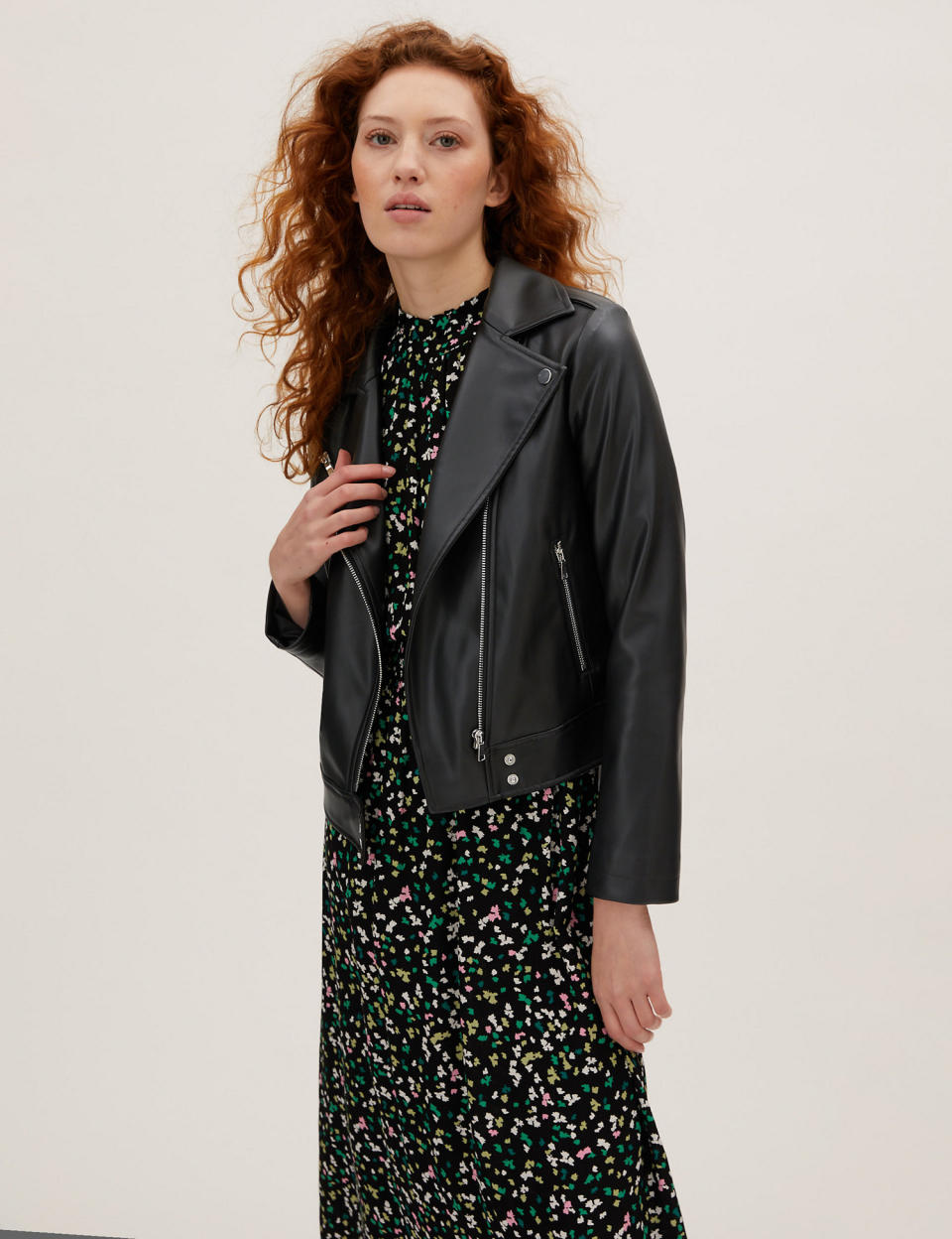 M&S faux leather jacket