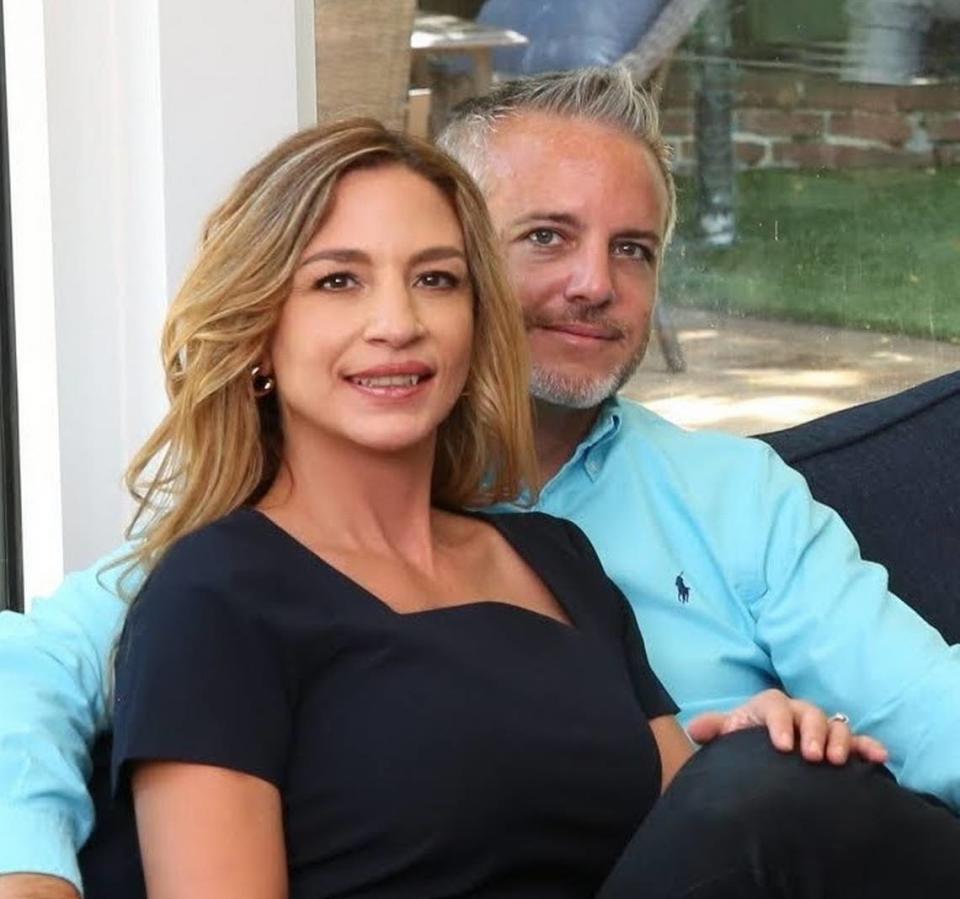 Tania Cruz-Gimenez and her husband, CJ Gimenez.