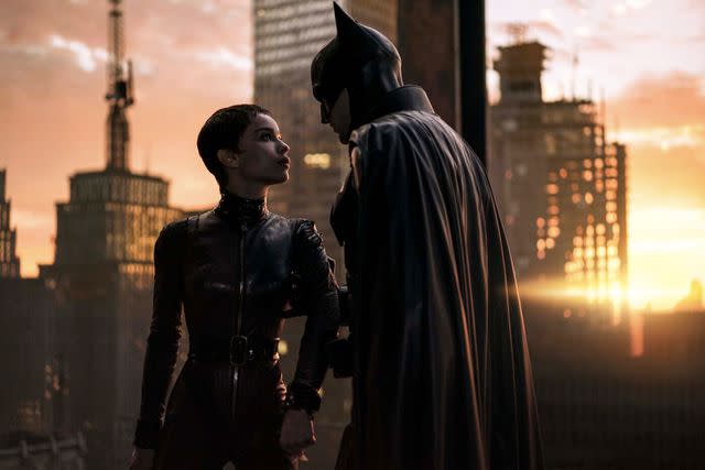 Warner Bros/Moviestore/Shutterstock Zoe Kravitz and Robert Pattinson in 'The Batman,' 2022