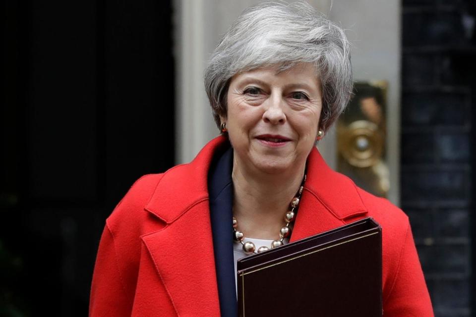 Parliament will vote on the Prime Minister's deal on Tuesday (AP)